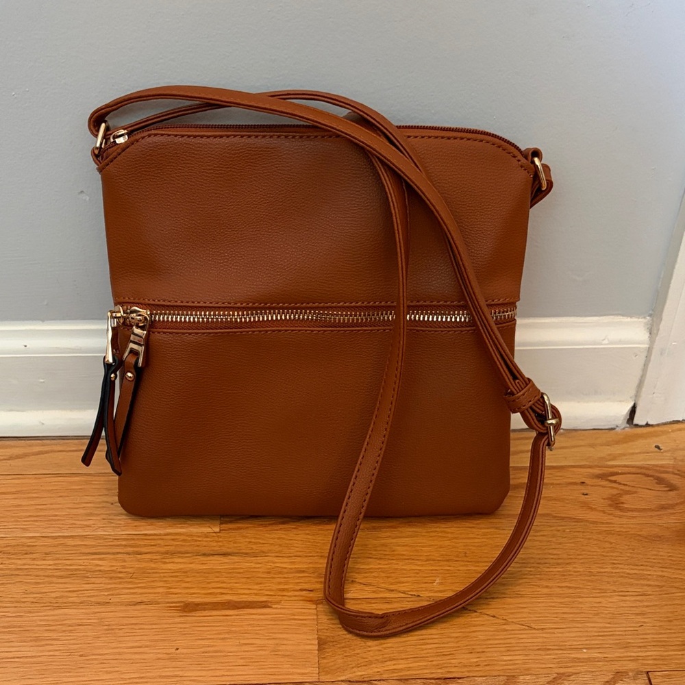 Elegant Brown Crossbody Bag